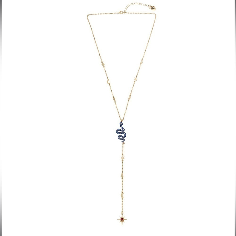 Betsey‎ Johnson New Royal Snake with Moon and Stars Necklace NWT